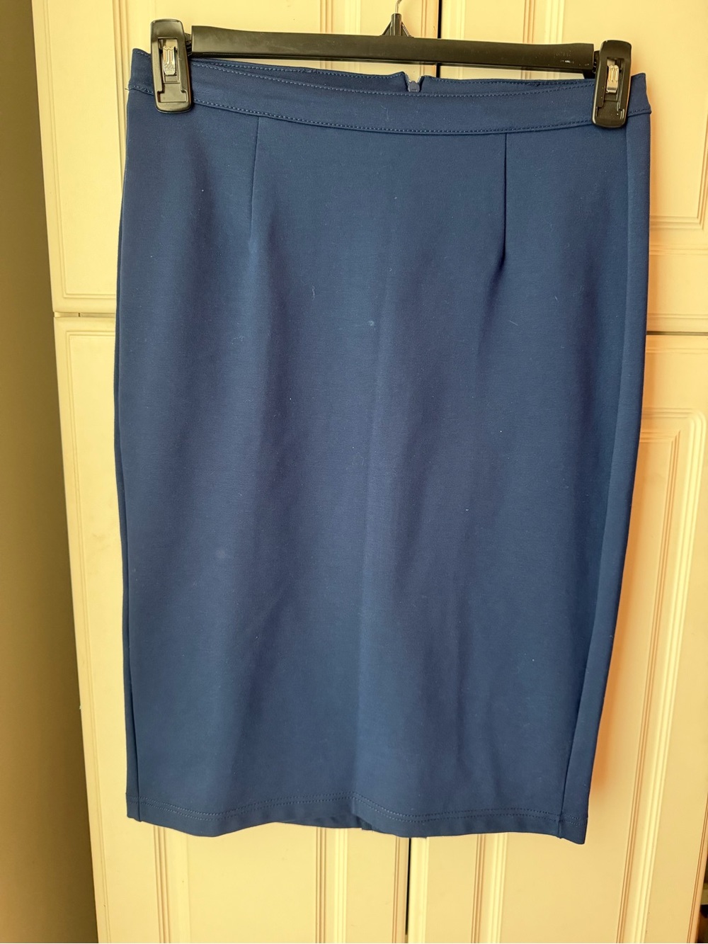 Be girl Women's Navy Midi Pencil Skirt - Sleek Office Staple